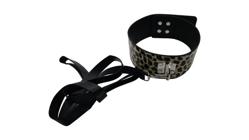 Набір MAI BDSM STARTER KIT Nº 75 Leopard: батіг, кляп, наручники, маска, нашийник, мотузка, затис SO6581 фото