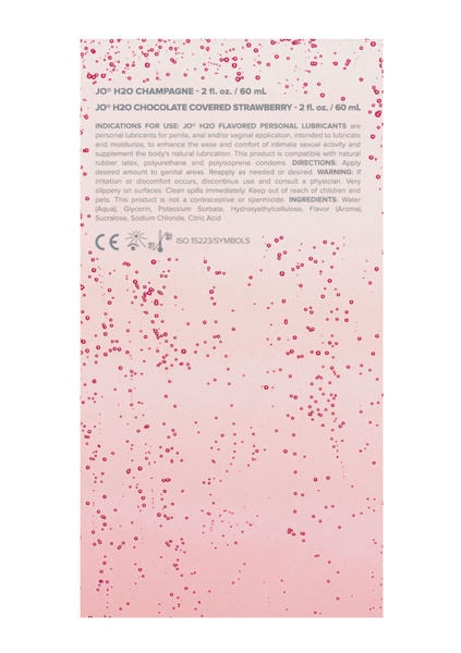 Набір лубрикантів System JO Sweet&Bubbly — Champagne & Chocolate Covered Strawberry (2×60 мл) SO6777 фото