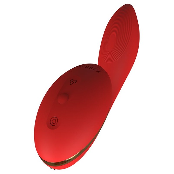 Вакуумний вібратор KisToy Tina з поідігрівом, вагінально-кліторальний, діаметр 3,5 см SO3618 фото