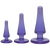 Набір анальних пробок Doc Johnson Crystal Jellies Anal - Purple, макс. діаметр 2см - 3 см - 4 см SO1977 фото