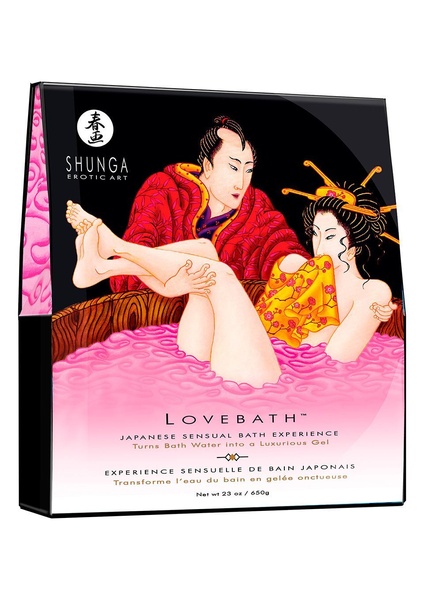 Гель для ванни Shunga LOVEBATH – Dragon Fruit 650 гр, робить воду ароматним желе зі SPA ефектом SO2544 фото