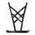 Портупея з екошкіри Bijoux Indiscrets Maze – Cross Cleavage Harness Black SO5915 фото