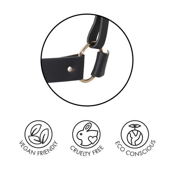 Портупея Bijoux Indiscrets MAZE - X Harness Black, экокожа SO2676 фото