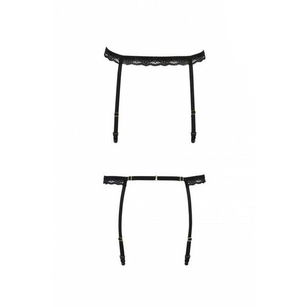 Пояс-стрепи для панчох Passion Exclusive SHELLY GARTER BELT S/M, black PS27905 фото