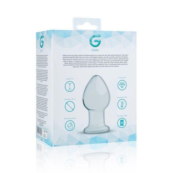 Скляна анальна пробка Gildo Glass Buttplug No. 26 SO4420 фото