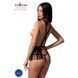 Комплект белья Passion Exclusive INDRA SET OpenBra L/XL, black, стринги, портупея с бахромой PS26201 фото 2