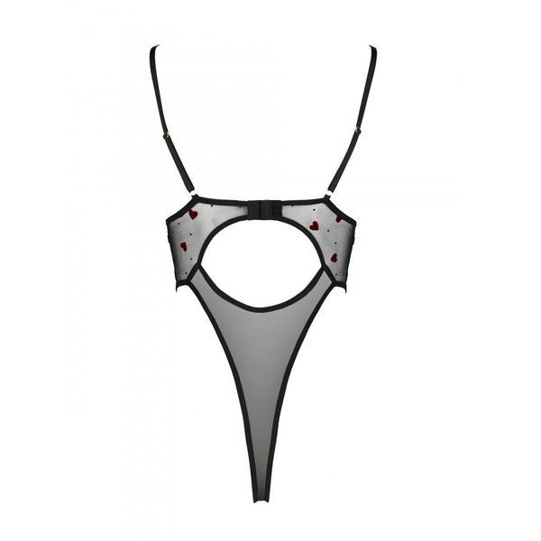 Эротическое боди с рисунком Passion LOVELIA BODY S/M, black SO4754 фото