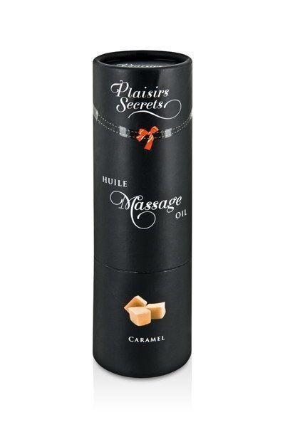 Массажное масло Plaisirs Secrets Caramel (59 мл) с афродизиаками, съедобное, подарочная упаковка SO1837 фото
