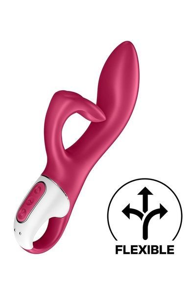 Вибратор кролик с тройным отростком Satisfyer Embrace me Berry, 2 мотора, диаметр 3,6 см SO6285 фото