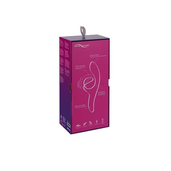 Смарт вибратор-кролик We-Vibe Nova Fuchsia, эргономичный, регулируемый угол наклона ствола SO6930 фото