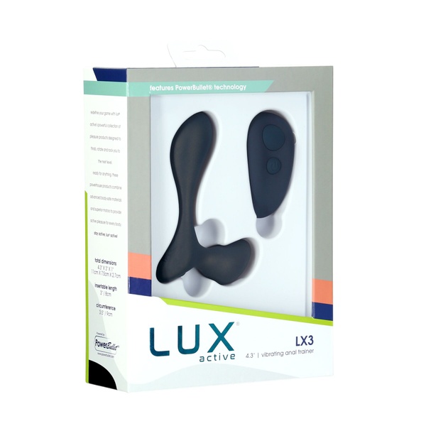 Масажер простати Lux Active – LX3 Vibrating Anal Trainer, пульт ДК SO6836 фото