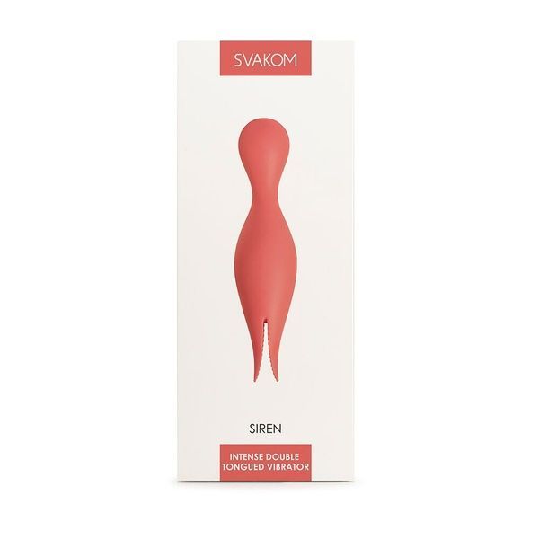 Двойной вибратор точки G с язычками для клитора Svakom Siren Coral SO4855 фото