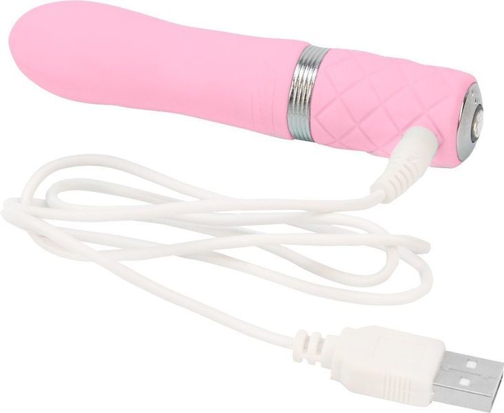 Розкішний вібратор PILLOW TALK - Flirty Pink з кристалом Сваровські, гнучка головка SO2725 фото