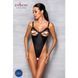 Боди из экокожи Passion CELINE BODY S/M, black, с доступом, открытый SO6404 фото 3