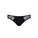 Трусики-слипы с кружевной сеточкой Passion DINA THONG XXL/XXXL, black SO5342 фото 5