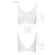 Топ с прозрачной вставкой Passion PS002 TOP S, white SO4205 фото 5
