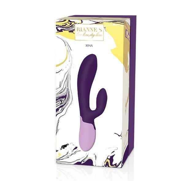 Вибратор-кролик Rianne S: Xena Purple/Lilac, 10 режимов, медицинский силикон, подарочная упаковка SO3867 фото