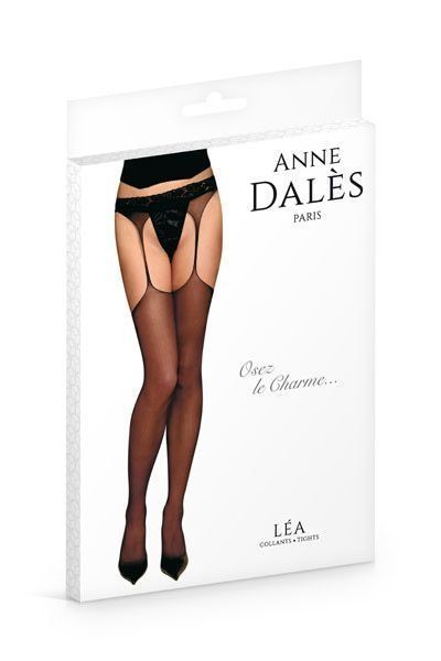 Чулки с поясом Anne De Ales LEA T2 Black, отлично для pinup образа SO1910 фото