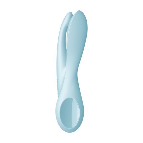 Кліторальний вібратор Satisfyer Threesome 1 Light Blue з трьома гнучкими пальчиками SO6986 фото
