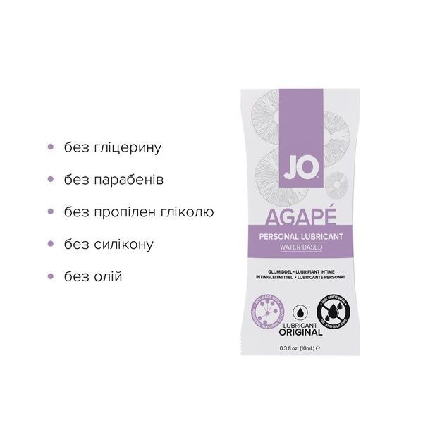 Набор лубрикантов Foil Display Box &ndash; JO Agape Lubricant &ndash; 12 x 10ml SO6766 фото