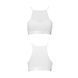 Спортивный топ с прозрачной вставкой Passion PS006 TOP L, white SO4243 фото 4