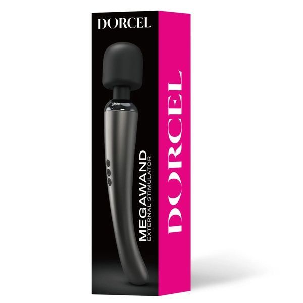 Мощный вибромассажер Dorcel Megawand Chrome Silver перезаряжаемый, 160 режимов SO5529 фото