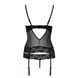 Корсет з відкритими грудьми Passion Exclusive NORTH CORSET S/M, black, пажі, трусики, шнурівка PS24005 фото 6