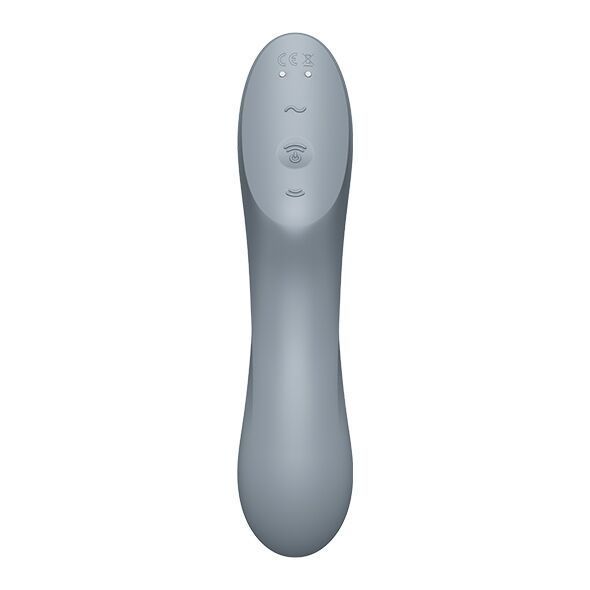 Вакуумний стимулятор з вібрацією Satisfyer Curvy Trinity 3 BlueGrey SO6118 фото
