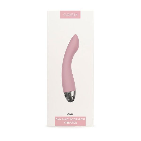 Вибратор для точки G с интеллектуальным режимом Svakom Amy Pale Plink SO4823 фото