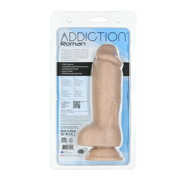 Реалистичный фаллоимитатор ADDICTION Roman 8&Prime; Girthy Dong, длина 22 см, диаметр 6 см SO6852 фото