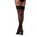 Чулки Passion ST120 1/2 black, ажурная силиконовая резинка с изысканным декором и люрексовой нитью SO5785 фото 2
