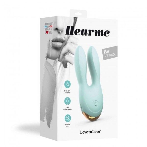 Вибратор-кролик Love To Love Hear Me Menthe с двумя моторчиками и разноцветной LED-подсветкой SO3082 фото