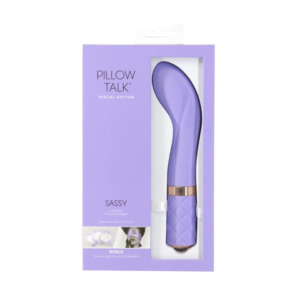 Розкішний вібратор Pillow Talk - Special Edition Sassy Purple з кристалом Сваровські SO6853 фото