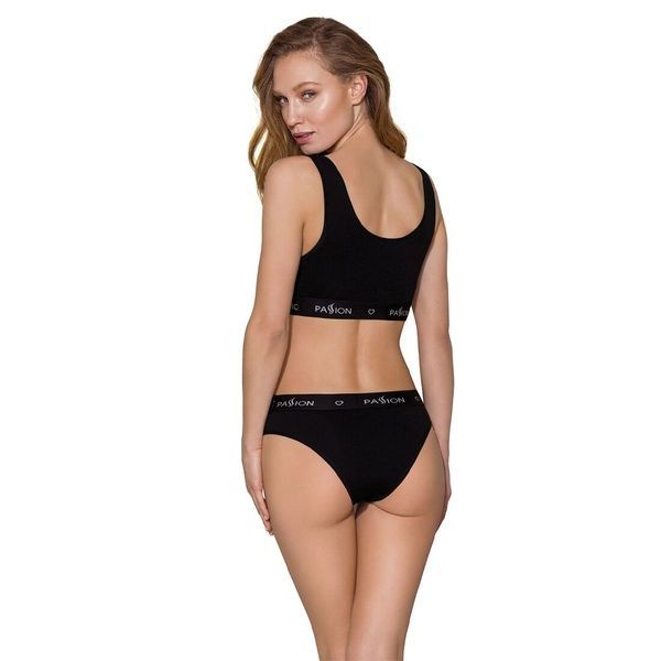Спортивный топ с широкой резинкой Passion PS004 TOP M, black SO4220 фото