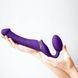 Безремінний страпон з вібрацією Strap-On-Me Vibrating Violet M, діаметр 3,8 см, пульт ДК, регульований SO3825 фото 4