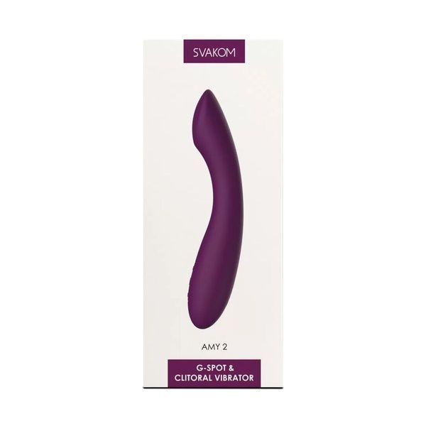 Вібратор для точки G з інтелектуальним режимом Svakom Amy 2 Violet SO6997 фото