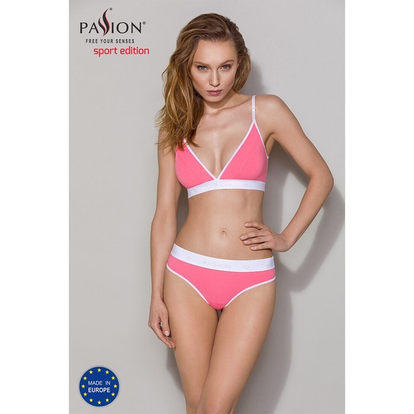 Спортивний топ з подвійними бретелями Passion PS007 TOP L, pink SO4271 фото