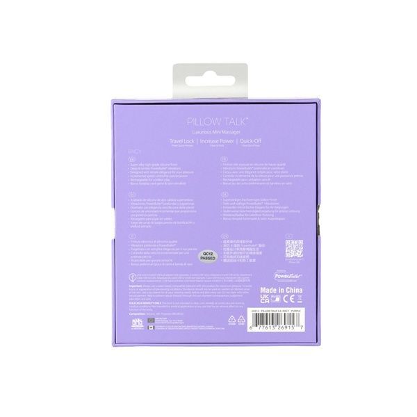 Розкішний вібратор Pillow Talk Racy Purple Special Edition, Сваровскі, пов&rsquo;язка на очі+гра SO6855 фото