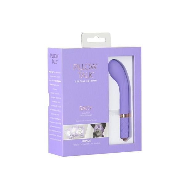 Розкішний вібратор Pillow Talk Racy Purple Special Edition, Сваровскі, пов&rsquo;язка на очі+гра SO6855 фото