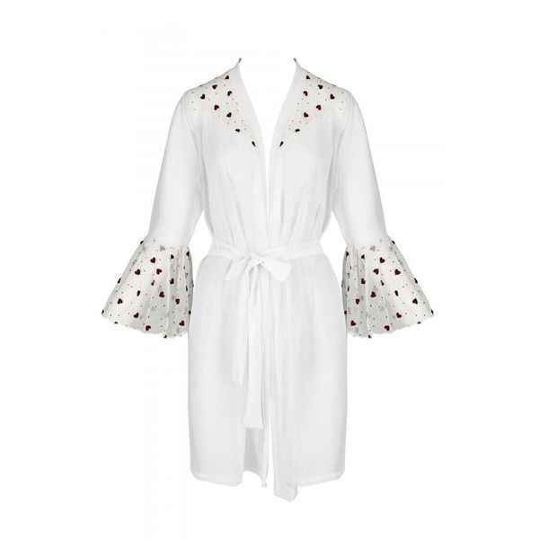 Воздушный пеньюар Passion LOVELIA PEIGNOIR S/M, white SO4775 фото