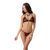 Комплект білизни Passion MELISSA BIKINI S/M, black, ліф зі шнурівкою і трусики стрінги EL15902 фото