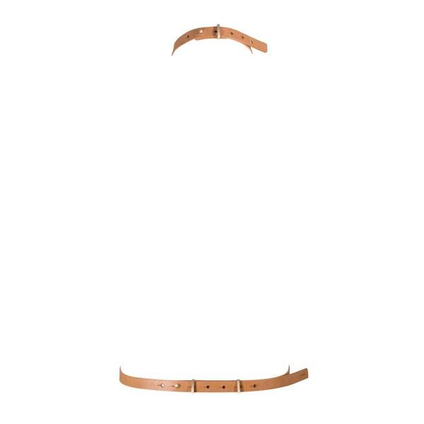 Портупея Bijoux Indiscrets MAZE - I Harness Brown, экокожа, очень стильная SO5942 фото