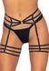 (SALE) Leg Avenue Rhinestone garter strapps OS Black SO7932 фото 1