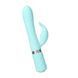 Роскошный кролик с ротацией и вибрацией Pillow Talk Lively, Teal, кристалл Сваровски, тройной отрост SO6857 фото 1