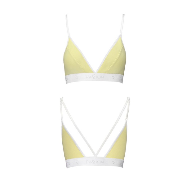 Спортивний топ з подвійними бретелями Passion PS007 TOP L, yellow SO4275 фото