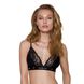 Еластичний топ з мереживом Passion PS001 TOP M, black SO4176 фото 1