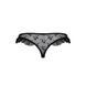Трусики с оборками Passion Exclusive DONIA THONG S/M, black PS25902 фото 6