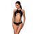 Распродажа!!! Боди из эко-кожи с ремешками и перфорацией Tamaris Body black L/XL &mdash; Passion SO5793 фото
