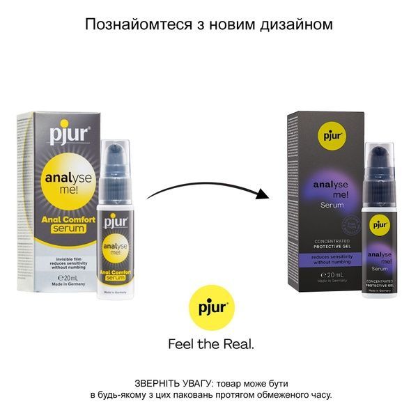 Расслабляющий анальный гель pjur analyse me! Serum 20 мл, создает пленку, концентрированный PJ12100 фото