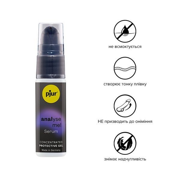 Расслабляющий анальный гель pjur analyse me! Serum 20 мл, создает пленку, концентрированный PJ12100 фото